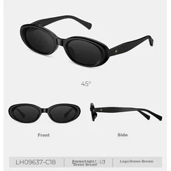 Loho Unisex naočare za sunce, Crne