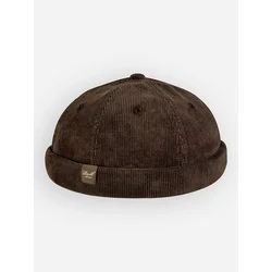REELL Docker Cap dark brown cord