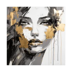 Canvas Slika na platnu Sanjivi pogled, 140 x 140 cm