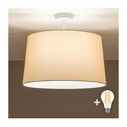Brilagi - LED nadometni luster CERIA 1xE27/60W/230V prečnik 45 cm bela/bež