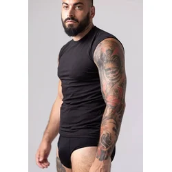 POMIRISHI BAMBOO UNDERWEAR Muška majica bez rukava, Crna