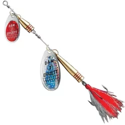 DAM VARALICA EFFZETT TANDEM DRESSED SPINNER SILVER Red 14g