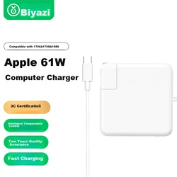 Biaze Punjač za Apple laptop, 61 W, Type-C PD