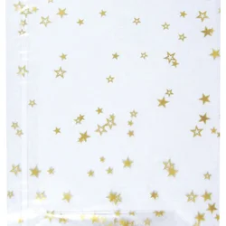 VREĆICE UKRASNE CELOFAN  9,5X16CM SA ZVJEZDICAMA PK10 HEYDA 20-30892 50 PROZIRNE