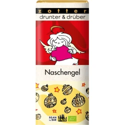 Zotter Schokoladen Bio čokolada drunter & drüber - angelski prigrizek - 70 g