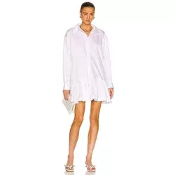 Norma Kamali Ženska košulja ST4216CS393002-WHITE, Bela