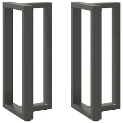 Noge za barski stol T-oblika 2 kom antracit 40x35x(90-91) cm čelik