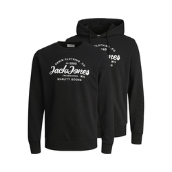 JACK & JONES Majica FOREST, črna