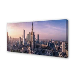 tulup.si Slika na platnu Varšava sunrise nebotičnikov panorama 140x70 cm