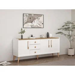 Hanah Home Konzola Mitra, 180x80x45 cm, Bela