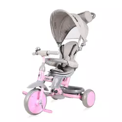 LORELLI LUCKY CREW Dječji Tricikl Grey/Pink (12 - 36 mj/20 kg)