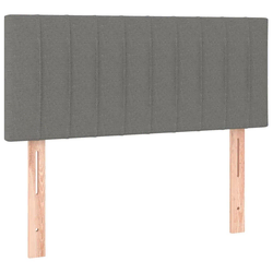 Greatstore Posteljno vzglavje temno sivo 80x5x78/88 cm blago