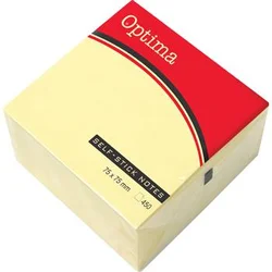 Blok samolj.kocka 76x76 žuta OPTIMA 450L 22916B P12/72