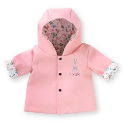 Dežni plašč za punčko Reversible Rain Coat A Weekend in Paris Mon Premier Poupon Corolle za 30 cm lutko, primerno za 18-mesečnega otroka
