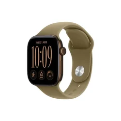 APPLE Watch Series 12 GPS + Cellular 46mm Dark Bronze Aluminium Case with Olive Sport Band - M/L (MJGE4WF/A)