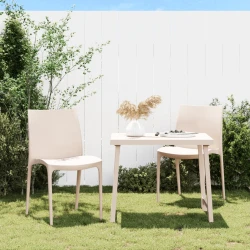 vidaXL Vrtni stol 2 kosa krem 50x46x80 cm polipropilen