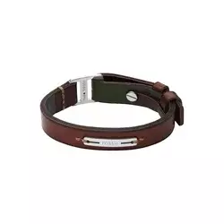 FOSSIL Zapestnica Machine rjava/temno zelena