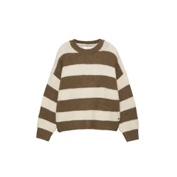 Pull&Bear Pulover PACIFIC kremna/rjava