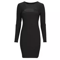 Black Sheath Dress with Guess Lana Cut - Women