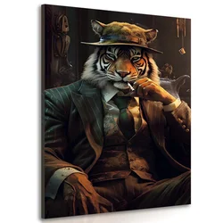 Slika živalski gangster tiger - 20x30