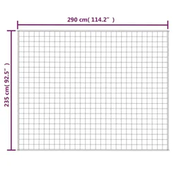 Teška deka plava 235x290 cm 15 kg od tkanine