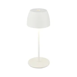 Briloner - MINI LED stona lampa, prigušiva, punjiva, dodirna, za spoljašnju upotrebu, LED/2,5W/5V IP44 1800 mAh bela