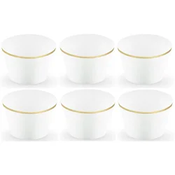 Modelčki za mafine, 4,8 x 7,6 x 4,6 cm, beli
