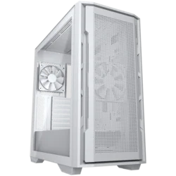 COUGAR | Uniface White| PC Case | Mid Tower/Mesh Front Panel/2 x ARGB Fans/TG Left Panel - CGR-5C78W
