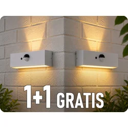 LED solarno zidno svetlo sa senzorom LED/3W/3,7V 3000K/4000K IP65 belo
