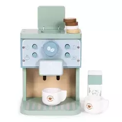 Eco Toys Dečiji drveni set Aparat za kafu, 8 komada, Svetlozeleni