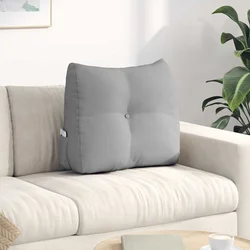 Jastuk za leđa Oblačnosiva 60 x 24 x 50 cm tkanina