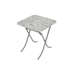 ALESTA Sto sklopiv 60x60 beli mermer