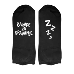 Muške čarape Čarape za spavanje cs3974w, Crne