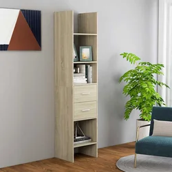 Ormarić za knjige boja hrasta 40x35x180 cm konstruirano drvo