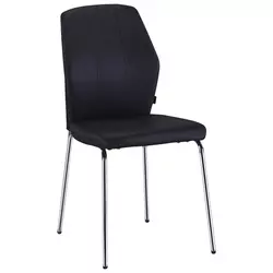 STOLICA crna, boja hroma metal, tekstil