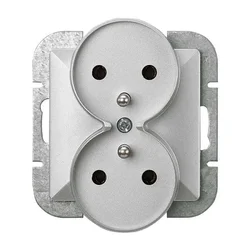 shumee DVOJNA VTIČNICA PEARL P/TZ/U SREBRNA - E+9002151