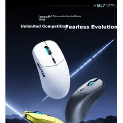 ThundeRobot Bežični gaming miš, 2.4GHz, Bluetooth, USB, Beli