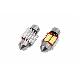 Avto LED sijalka C5W 31mm 10 SMD 4014 CANBUS 2W 12/24V 5000K 2 kosa