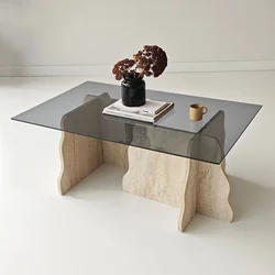 Hanah Home Kafeni stočić, 105x40cm, Providno-antracit