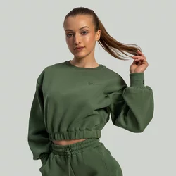STRIX Ženska cropped dukserica Lunar Cedar Gree