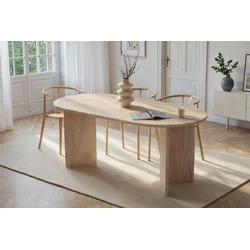 Nordure Trpezarijski sto Sablin, 180x75x89.5 cm, Krem