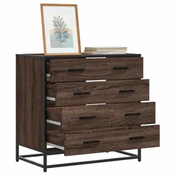 Ormar s ladicama smeđi hrast 70x41x70 cm izrađeno drvo