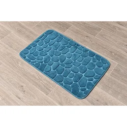 Tendance Tepih Za Kupatilo Pebble 50X80 Cm Memorijska Pena, Plava
