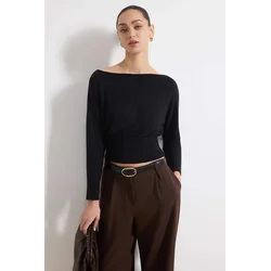 Trendyol Milla Ženska bluza, Crna