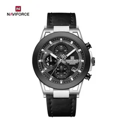 Naviforce nf8073 crni muški ručni sat kvarcni mehanizam ( NF8073 CRNI )