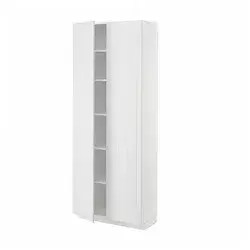METOD Visoki element s policama, bela/Stensund bela, 80x37x200 cm