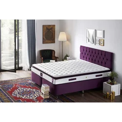 Hanah Home Dušek 150x25x200cm Belo-Ljubičasti