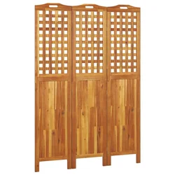 Sobna pregrada s 3 panela 121,5x2x180 cm masivno bagremovo drvo