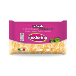 Inodorina Vlažne maramice za mačiće i štence Refresh Chamomile 15 kom