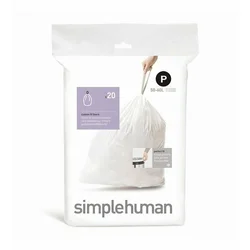 Trash bags, code P, 50-60 L / 20 pcs., plastic - simplehuman